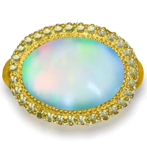 Designer Rings | Gold Rings*Alex Soldier Gold Cocktail Ring with Opal & Peridot