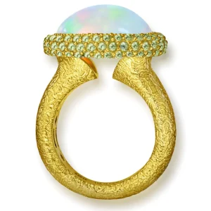 Designer Rings | Gold Rings*Alex Soldier Gold Cocktail Ring with Opal & Peridot