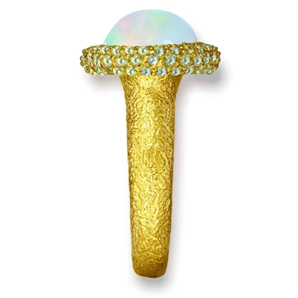 Designer Rings | Gold Rings*Alex Soldier Gold Cocktail Ring with Opal & Peridot