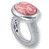 Designer Rings*Alex Soldier Gold Cocktail Ring with Rhodochrosite