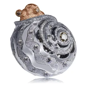 Diamond Jewelry | Designer Rings*Alex Soldier Gold Codi The Snail Ring with Diamonds