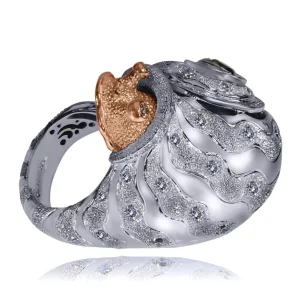 Diamond Jewelry | Designer Rings*Alex Soldier Gold Codi The Snail Ring with Diamonds
