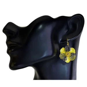Stud Earrings | Diamond Earrings*Alex Soldier Gold Coronaria Earrings with Champagne Diamonds
