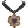 Pendants | Garnet Jewelry*Alex Soldier Gold Coronaria Pendant/Necklace with Garnet & Diamonds