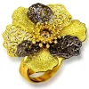 Designer Rings | Gold Rings*Alex Soldier Gold Coronaria Ring with Champagne Diamond