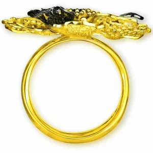 Designer Rings | Gold Rings*Alex Soldier Gold Coronaria Ring with Champagne Diamond