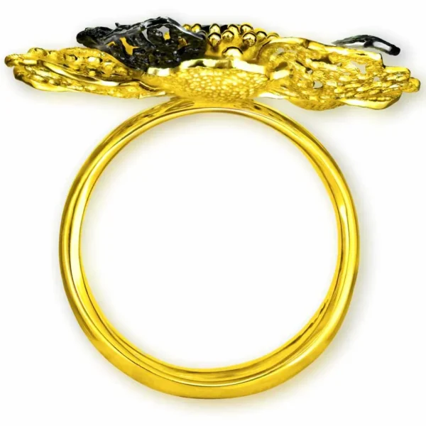 Designer Rings | Gold Rings*Alex Soldier Gold Coronaria Ring with Champagne Diamond