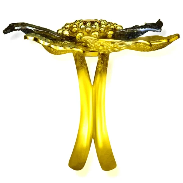 Designer Rings | Gold Rings*Alex Soldier Gold Coronaria Ring with Champagne Diamond