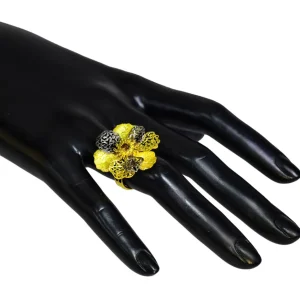 Designer Rings | Gold Rings*Alex Soldier Gold Coronaria Ring with Champagne Diamond