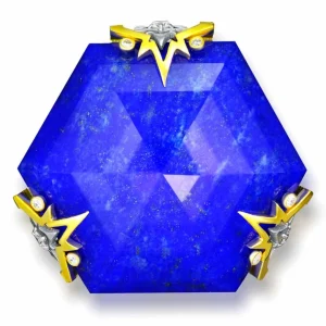 Designer Rings | Gold Rings*Alex Soldier Gold Denim Ring with Lapis Lazuli & Diamonds