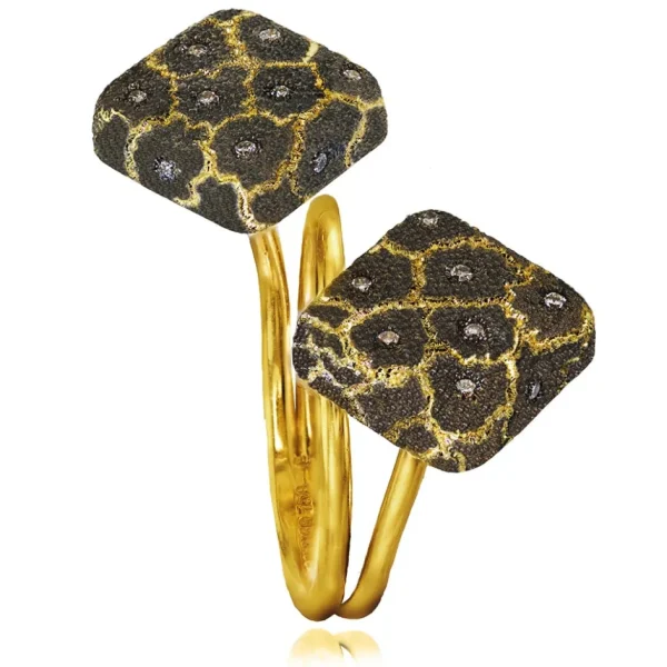 Designer Rings | Gold Rings*Alex Soldier Gold Dice Ring with Diamonds
