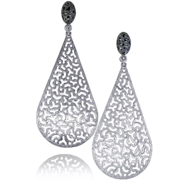 Diamond Earrings | Drop Dangle Earrings*Alex Soldier Gold Festive Drop Earrings with Diamonds