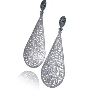 Diamond Earrings | Drop Dangle Earrings*Alex Soldier Gold Festive Drop Earrings with Diamonds