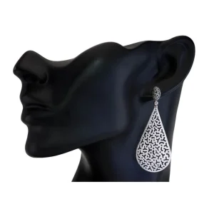 Diamond Earrings | Drop Dangle Earrings*Alex Soldier Gold Festive Drop Earrings with Diamonds