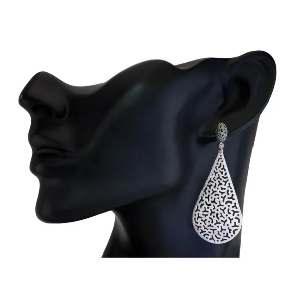 Diamond Earrings | Drop Dangle Earrings*Alex Soldier Gold Festive Drop Earrings with Diamonds