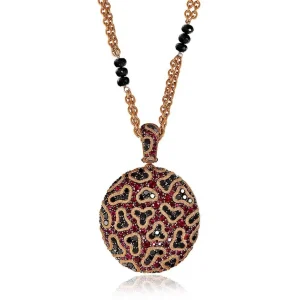 Pendants*Alex Soldier Gold Fine Lace Pendant Locket with Ruby And Diamonds