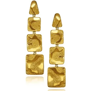 Stud Earrings*Alex Soldier Gold Glossy Cora Earrings