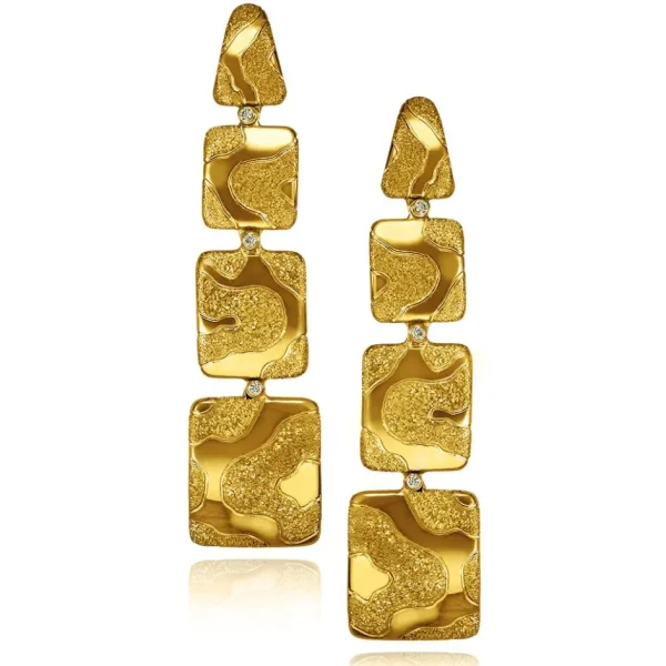 Stud Earrings*Alex Soldier Gold Glossy Cora Earrings