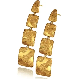 Stud Earrings*Alex Soldier Gold Glossy Cora Earrings