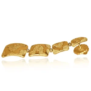 Stud Earrings*Alex Soldier Gold Glossy Cora Earrings