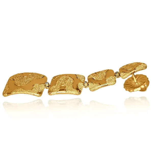 Stud Earrings*Alex Soldier Gold Glossy Cora Earrings