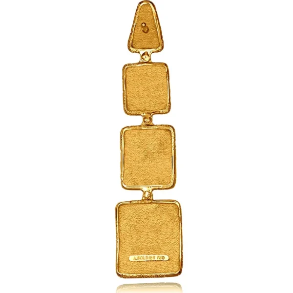 Stud Earrings*Alex Soldier Gold Glossy Cora Earrings