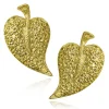 Stud Earrings*Alex Soldier Gold Leaf Earrings