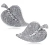 Diamond Earrings | Stud Earrings*Alex Soldier Gold Leaf Earrings with Diamonds
