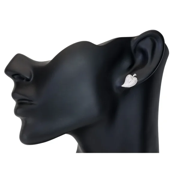Diamond Earrings | Stud Earrings*Alex Soldier Gold Leaf Earrings with Diamonds