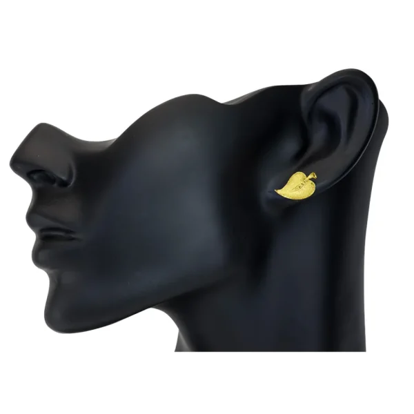 Diamond Jewelry | Stud Earrings*Alex Soldier Gold Leaf Earrings with Silvermist Diamonds