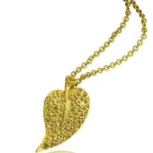 Sapphire Jewelry | Pendants*Alex Soldier Gold Leaf Pendant