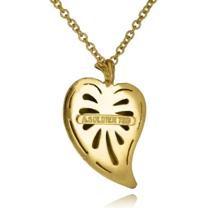 Diamond Jewelry | Pendants*Alex Soldier Gold Leaf Pendant with Silvermist Diamonds