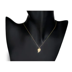 Diamond Jewelry | Pendants*Alex Soldier Gold Leaf Pendant with Silvermist Diamonds