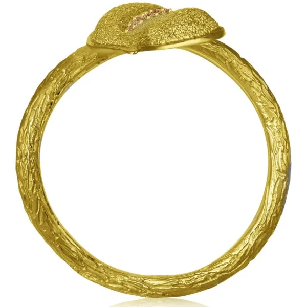 Gold Rings | Designer Rings*Alex Soldier Gold Leaf Ring with Diamonds