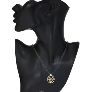 For Men | Pendants*Alex Soldier Gold Navigator Pendant Necklace with Sapphire