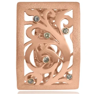 Designer Rings | Gold Rings*Alex Soldier Gold Ornament Contrast Texture Ring with Diamonds