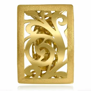 Gold Rings | Designer Rings*Alex Soldier Gold Ornament Contrast Texture Ring