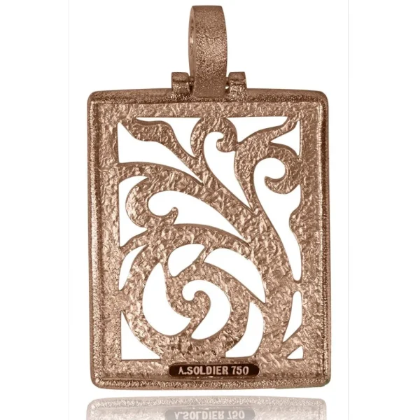 Pendants*Alex Soldier Gold Ornament Contrast Texture Pendant