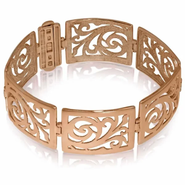 Link Bracelets*Alex Soldier Gold Ornament Link Bracelet