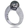 Designer Rings | Gold Rings*Alex Soldier Gold Ring with Tahitian Grey Pearl