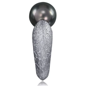Designer Rings | Gold Rings*Alex Soldier Gold Ring with Tahitian Grey Pearl