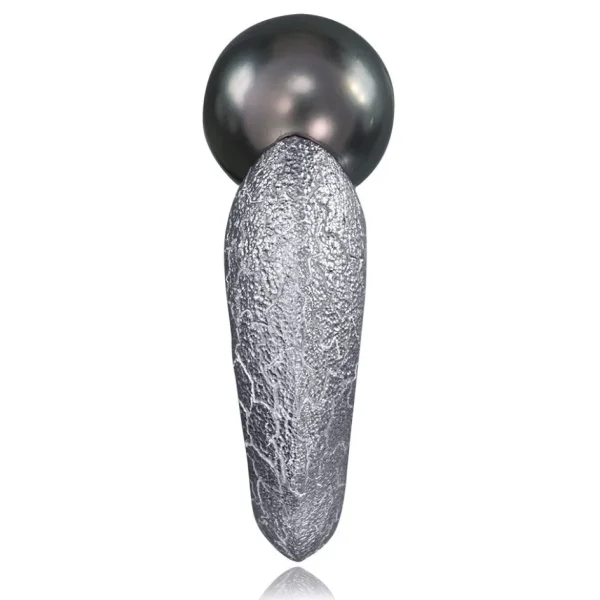 Designer Rings | Gold Rings*Alex Soldier Gold Ring with Tahitian Grey Pearl