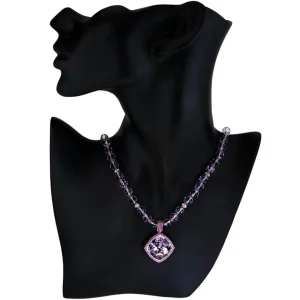 Amethyst Jewelry | Beaded Necklaces*Alex Soldier Gold Rose De France Amethyst Bead Necklace