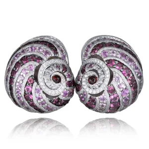 Amethyst Jewelry | Stud Earrings*Alex Soldier Gold Rosy The Snail Earrings