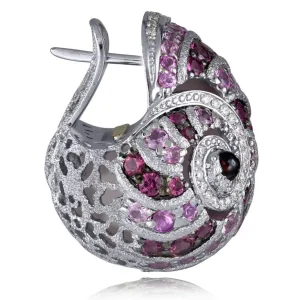 Amethyst Jewelry | Stud Earrings*Alex Soldier Gold Rosy The Snail Earrings