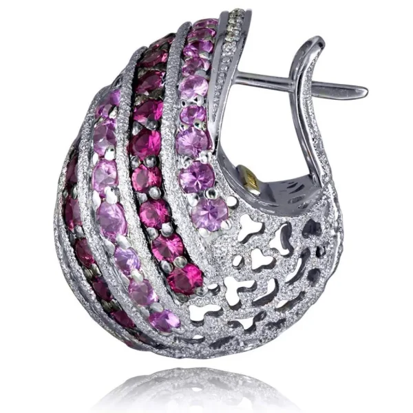 Amethyst Jewelry | Stud Earrings*Alex Soldier Gold Rosy The Snail Earrings