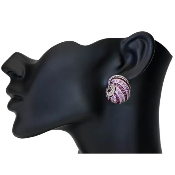 Amethyst Jewelry | Stud Earrings*Alex Soldier Gold Rosy The Snail Earrings