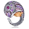Amethyst Jewelry | Designer Rings*Alex Soldier Gold Rosy The Snail Ring