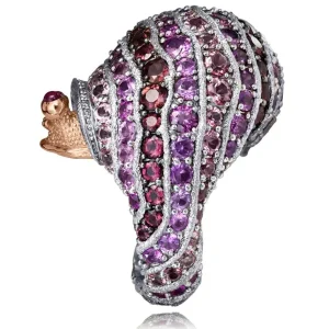 Amethyst Jewelry | Designer Rings*Alex Soldier Gold Rosy The Snail Ring