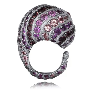 Amethyst Jewelry | Designer Rings*Alex Soldier Gold Rosy The Snail Ring